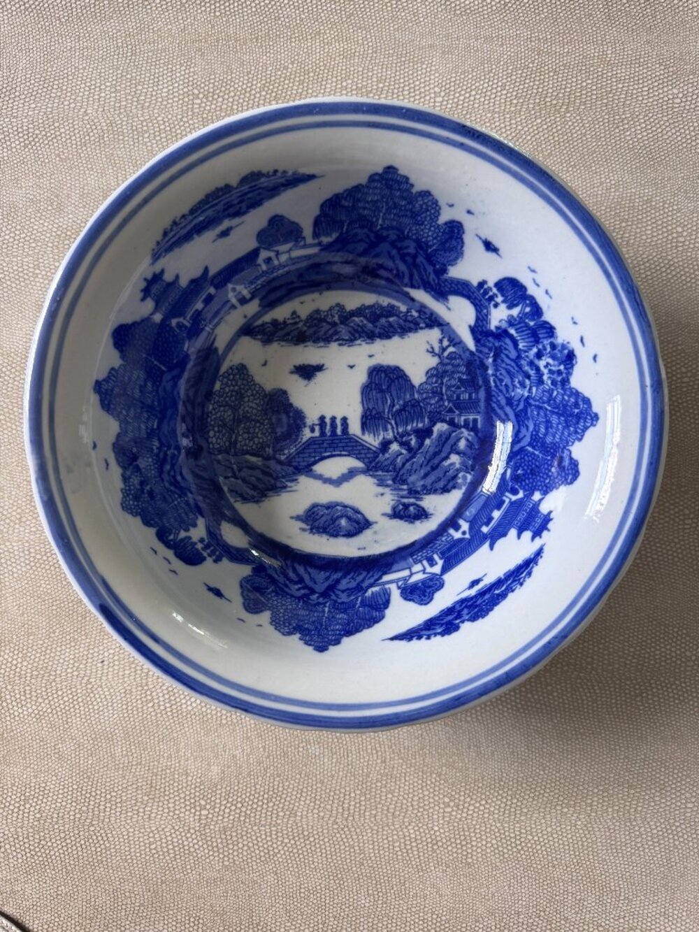 Blue & White Decorative Bowl